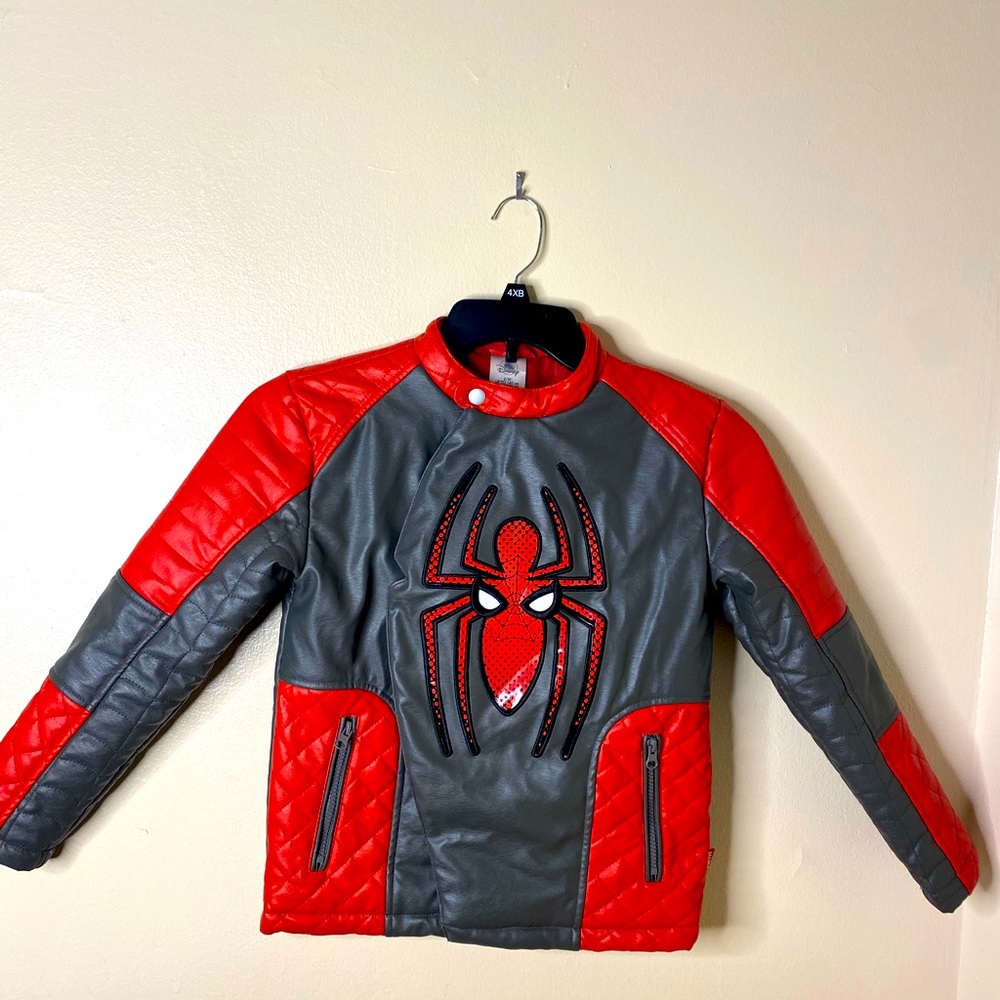 Boys Spider-Man leather jacket
